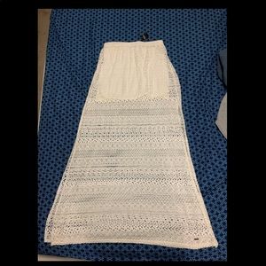 Off white long skirt